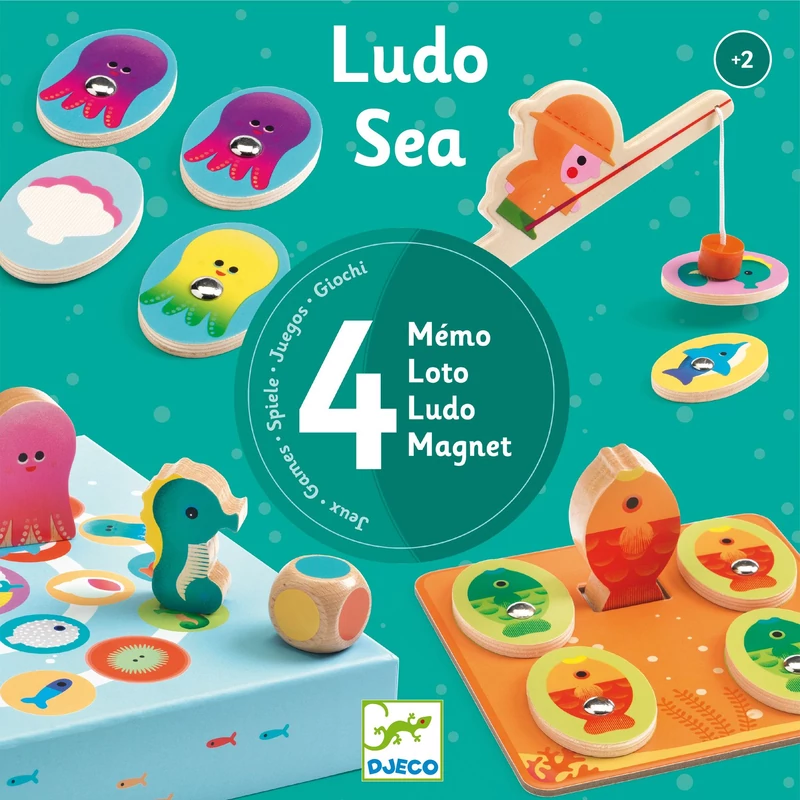 Társasjáték - Tengerben - Ludo Sea - 4 games