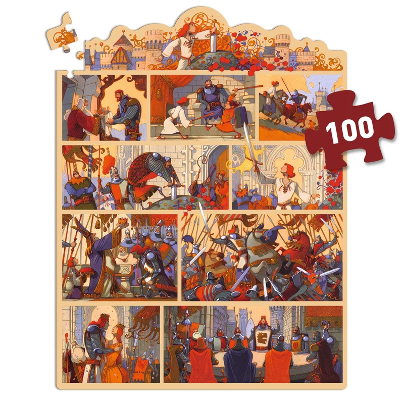 Mese puzzle - Artúr király, 100 db-os - The King Arthur