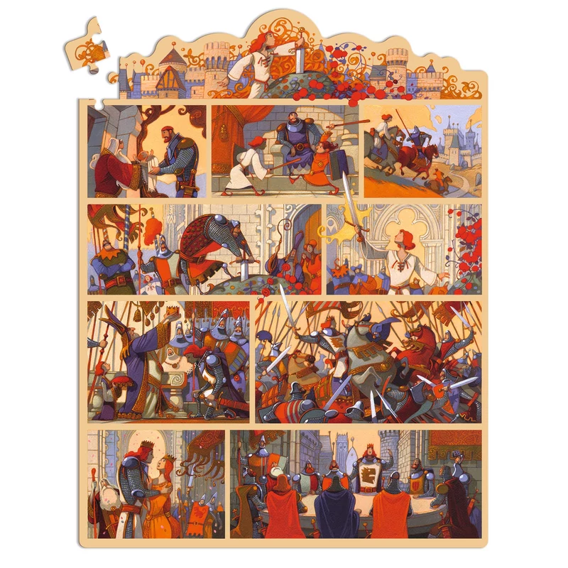 Mese puzzle - Artúr király, 100 db-os - The King Arthur