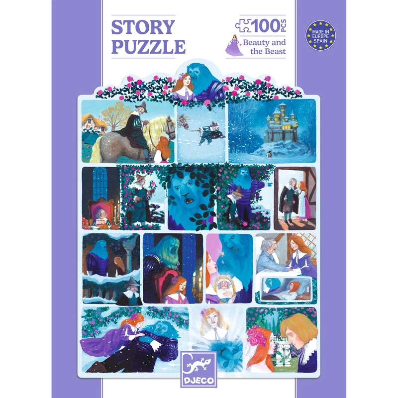 Mese puzzle - A szépség és a szörnyeteg, 100 db-os - Beauty and the Beast