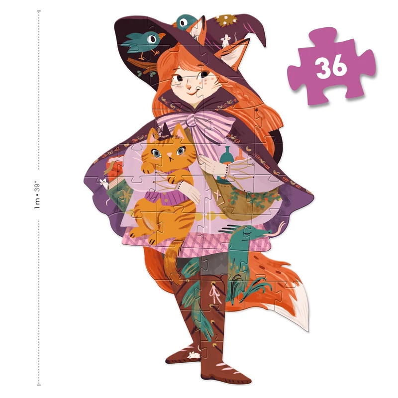 Óriás puzzle - Lili a kis boszorka, 36 db-os - Lily the witch