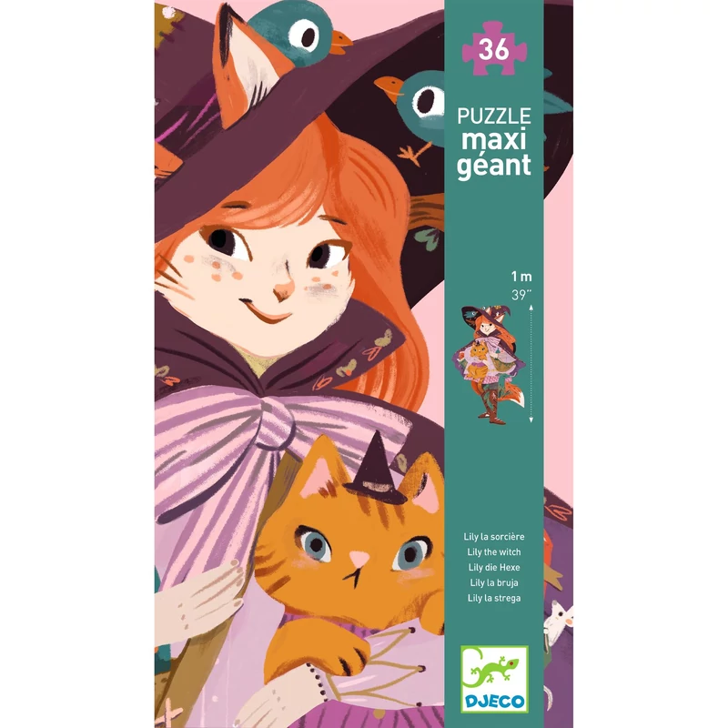 Óriás puzzle - Lili a kis boszorka, 36 db-os - Lily the witch