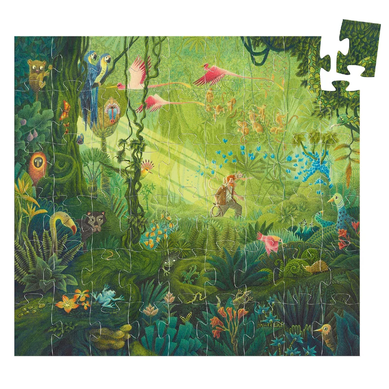 Formadobozos puzzle - Dzsungel puzzle, 54 db-os - In the Jungle