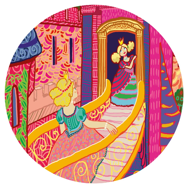 Formadobozos puzzle - Tündérek kastélya, 54 db-os - The fairy castle