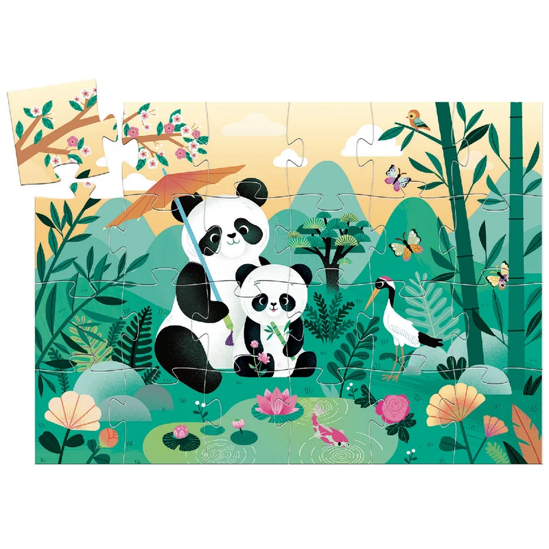 Formadobozos puzzle - Pici Panda Cuki, 24 db-os - Leo the panda