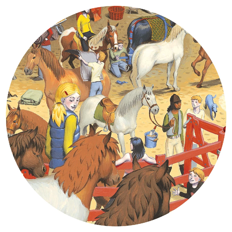 Megfigyeltető puzzle - Lovaglás, 200 db-os - Horse riding