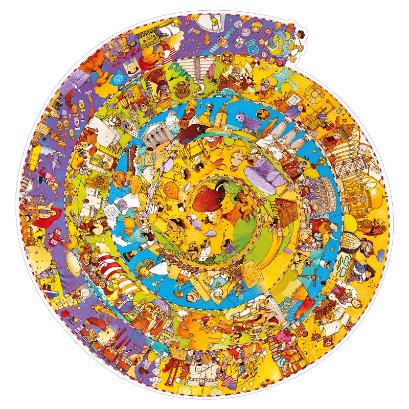 Megfigyeltető puzzle - Történelem, 350 db-os spirál puzzle - History + booklet