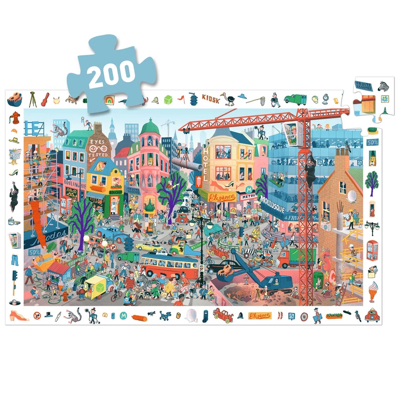 Megfigyeltető puzzle - A város, 200 db-os - The city