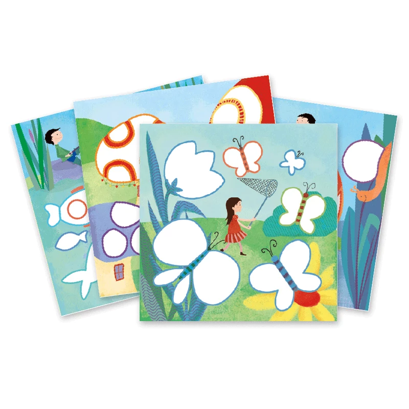 Mintázatok színesceruzával - Egy nap vidéken - A day in the countryside