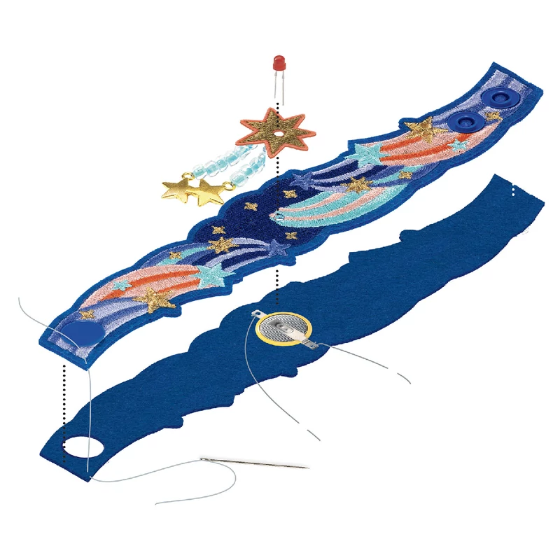 E-textil műhely - Csillagfény karkötő - Nova