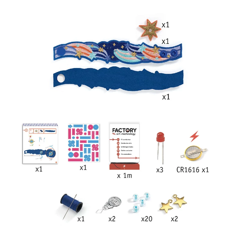 E-textil műhely - Csillagfény karkötő - Nova