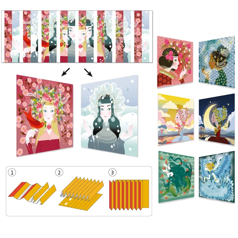 Képpárok hajtogatássa - Szépséges ellentétek - Lovely queens