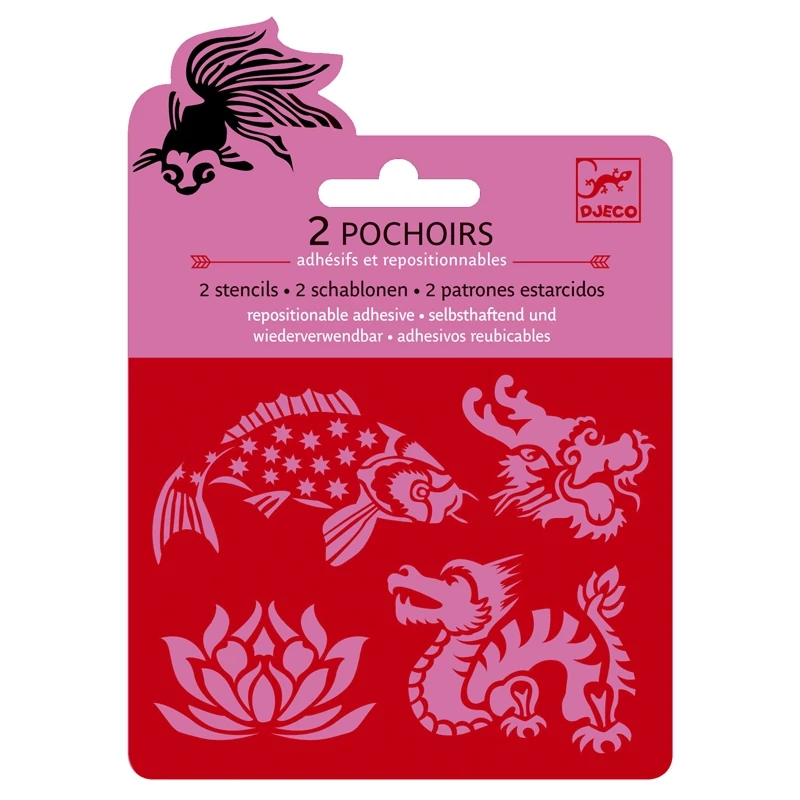 Mini sablon - Ázsiai motívumok - Asia